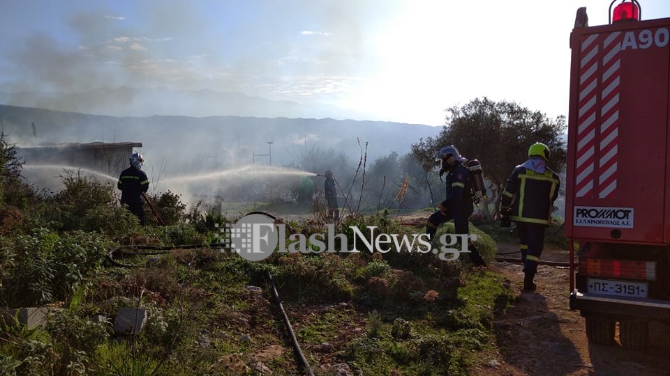 Φωτιά σε δύσβατη περιοχή του Δήμου Γόρτυνας – Ελικόπτερο στη μάχη της κατάσβεσης (βιντεο)