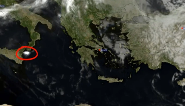 Η τέφρα από το ηφαίστειο της Αίτνας ταξίδεψε στη Μεσόγειο με πορεία προς την Ελλάδα