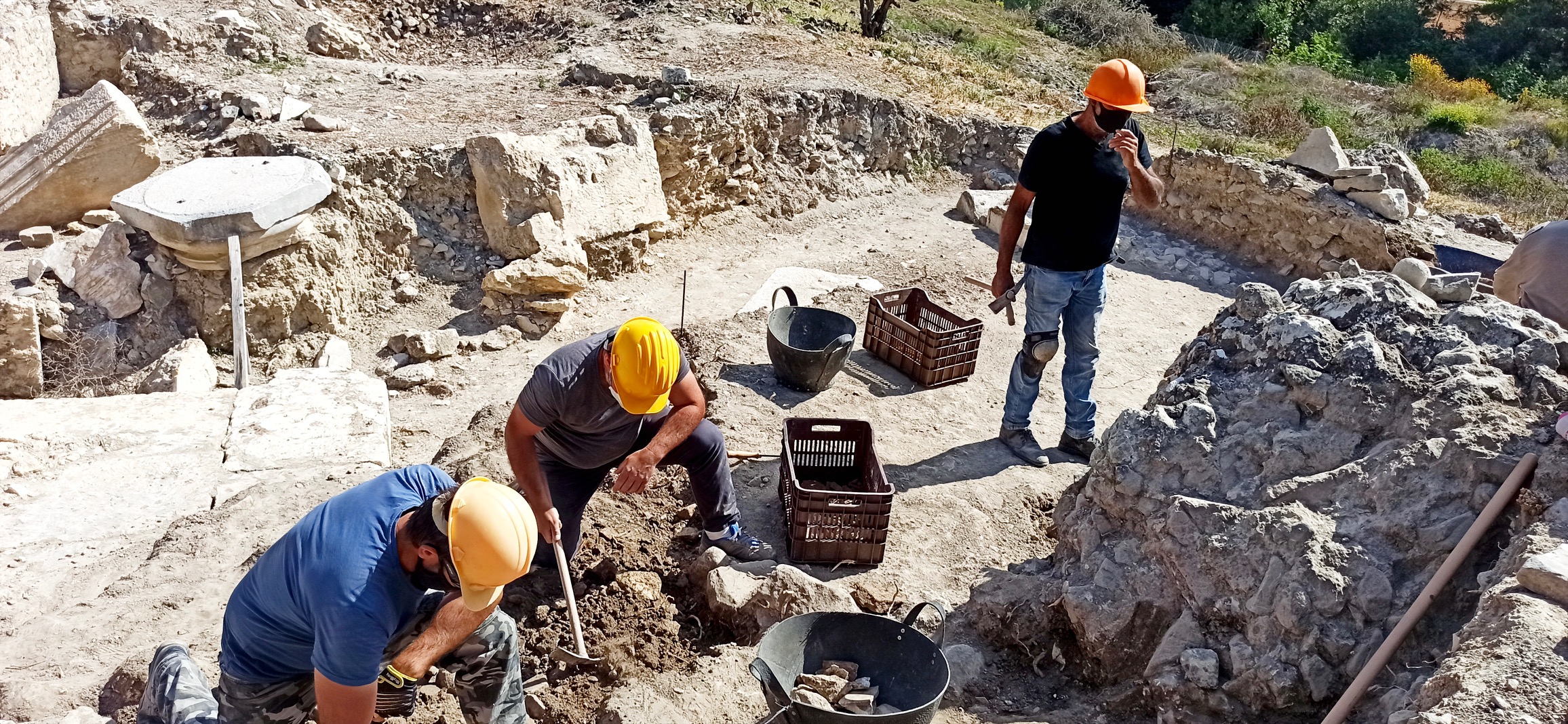 Ο Περιφερειάρχης στις ανασκαφές του Αρχαίου θεάτρου της Γόρτυνας