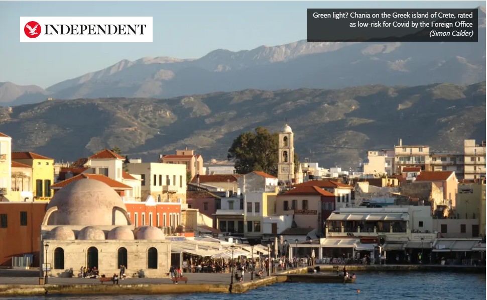 Βρετανία – Covid : Η Κρήτη στα ελληνικά νησιά που θεωρούνται προορισμοί χαμηλού κινδύνου
