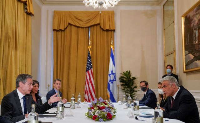 Συνάντηση Λάπιντ και Μπλίνκεν: Επιφυλακτικό το Ισράηλ στις συνομιλίες ΗΠΑ – Ιράν