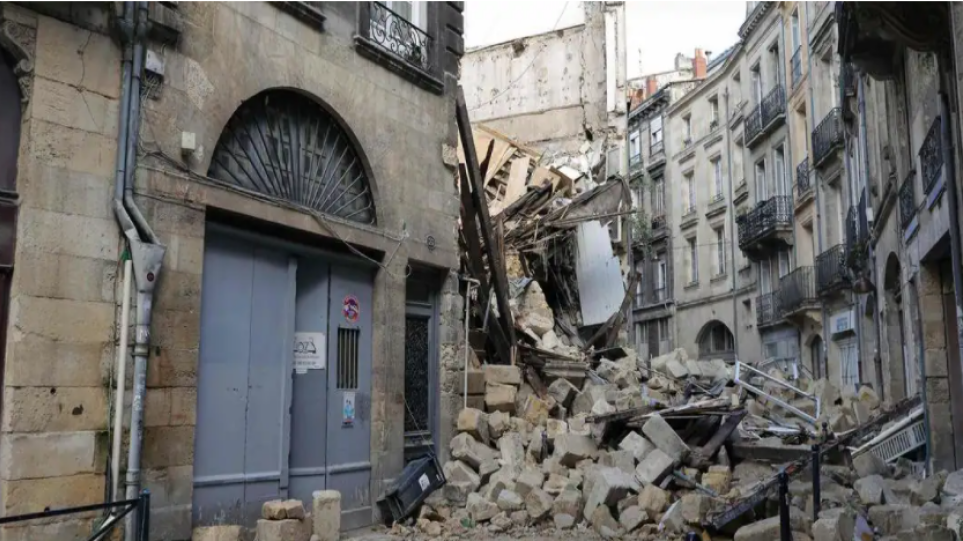 Γαλλία: Τρεις τραυματίες από την κατάρρευση δύο κτηρίων στο Μπορντό