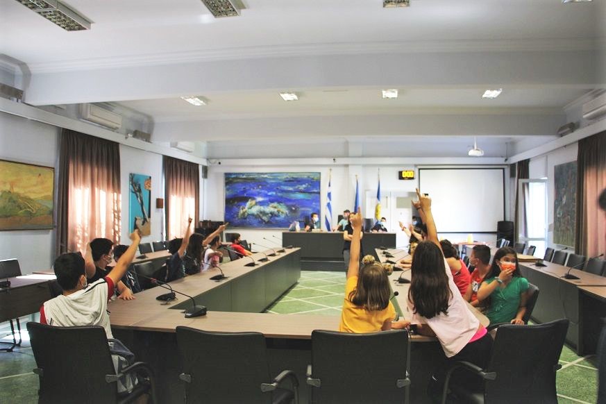 Μαθητές από το Δημοτικό Σχολείο Αγροκηπίου υποδέχθηκε ο Δήμαρχος Χανίων