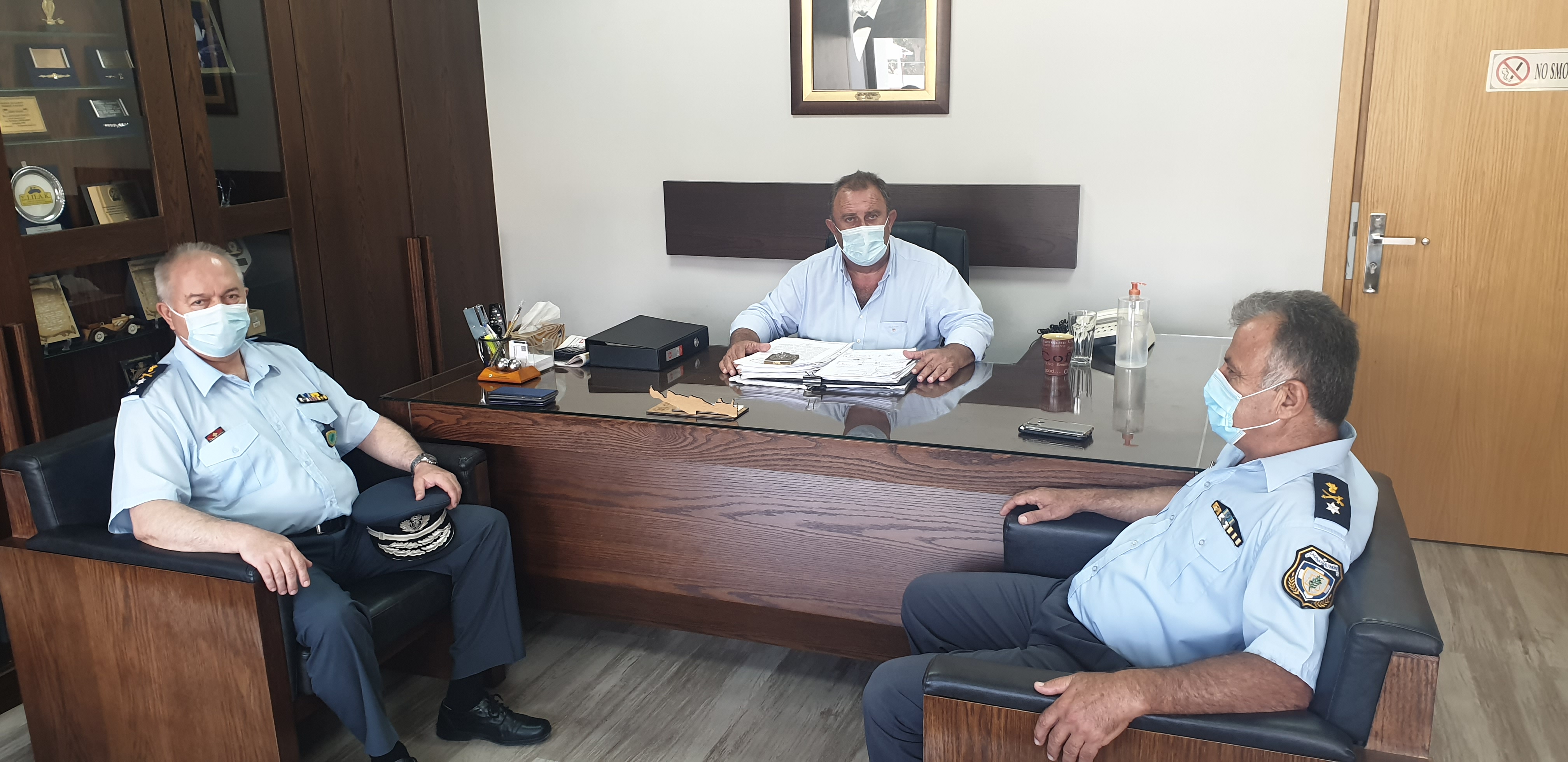 Τον δήμαρχο Κισσάμου επισκέφθηκε ο Περιφερειακός Αστυνομικός Διευθυντής Κρήτης