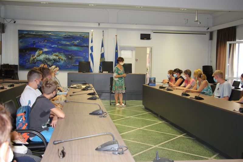 Υποδοχή εκπαιδευτικών και μαθητών προγράμματος ERASMUS: Στο Δημαρχείο Χανίων