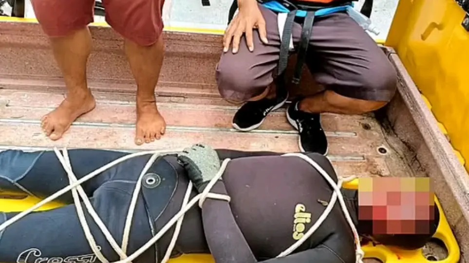 Τραγικό τέλος για 31χρονο ψαροτουφεκά που «παγιδεύτηκε» από μεγάλο ψάρι
