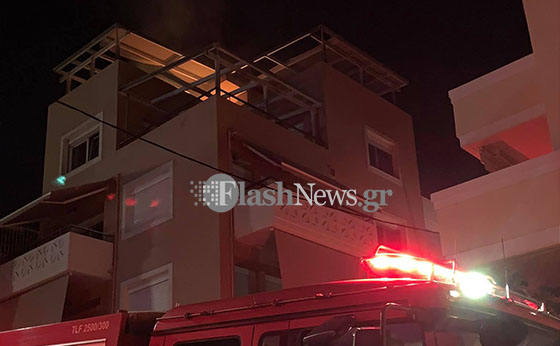 Φωτιά ξέσπασε σε σπίτι στο κέντρο των Χανίων (φωτο)