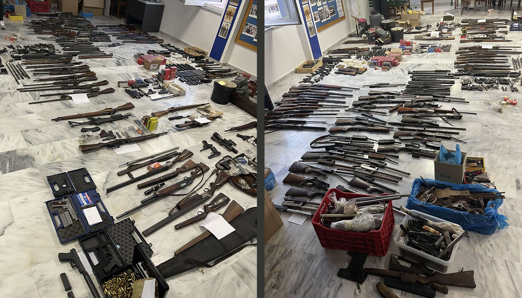 “Χάθηκε το μέτρημα” από τα δεκάδες όπλα που κατασχέθηκαν στα Χανιά – Εξαρθρώθηκε οργάνωση