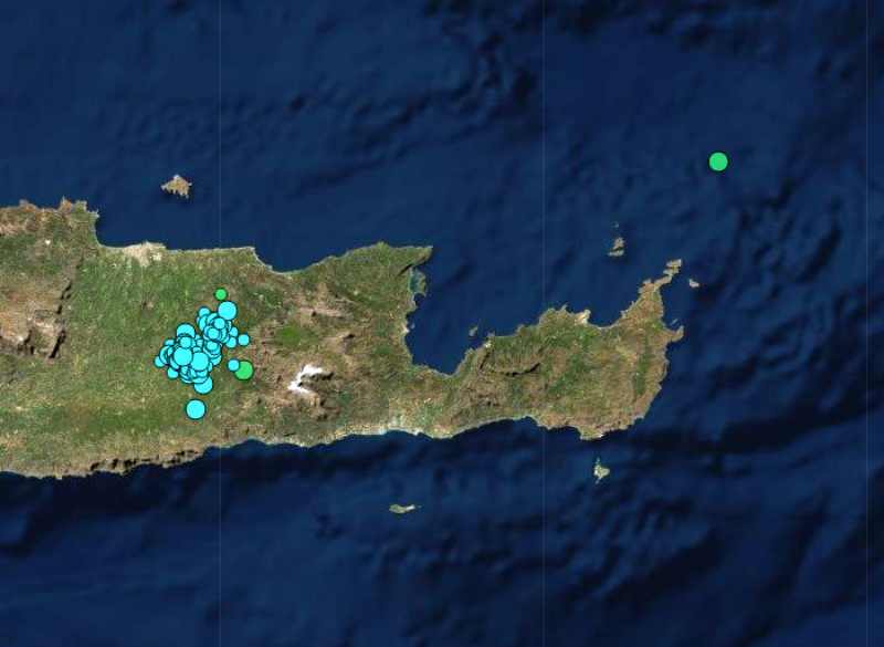 Μπαράζ σεισμών μέσα σε μισή ώρα στην Κρήτη
