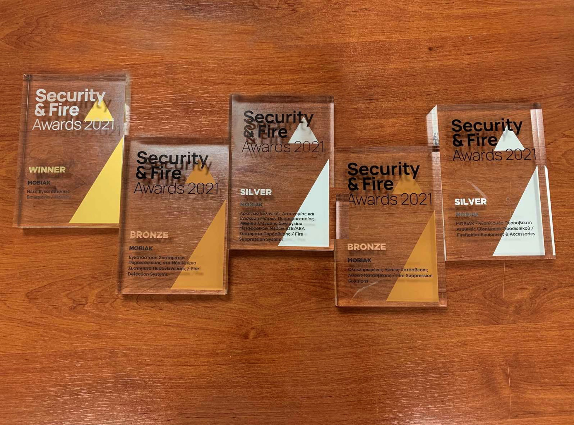 Πέντε βραβεία για τη ΜΟΒΙΑΚ στα Security and Fire Awards