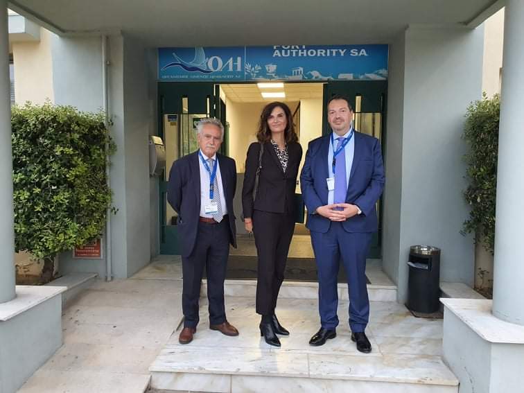 Eπίσκεψη της Πρέσβειρας της Ιταλίας στον ΟΛΗ και το Λιμάνι Ηρακλείου