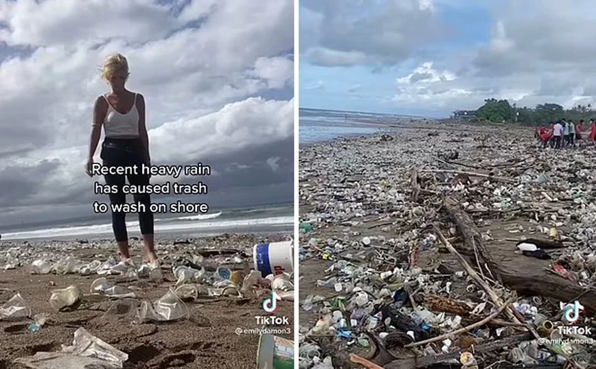 Βίντεο που σοκάρει με χιλιόμετρα παραλίας καλυμμένα από πλαστικά σκουπίδια