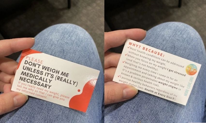 ΗΠΑ: Σε ιατρείο στη Νεμπράσκα μοιράζονται «μην με ζυγίσεις» κάρτες