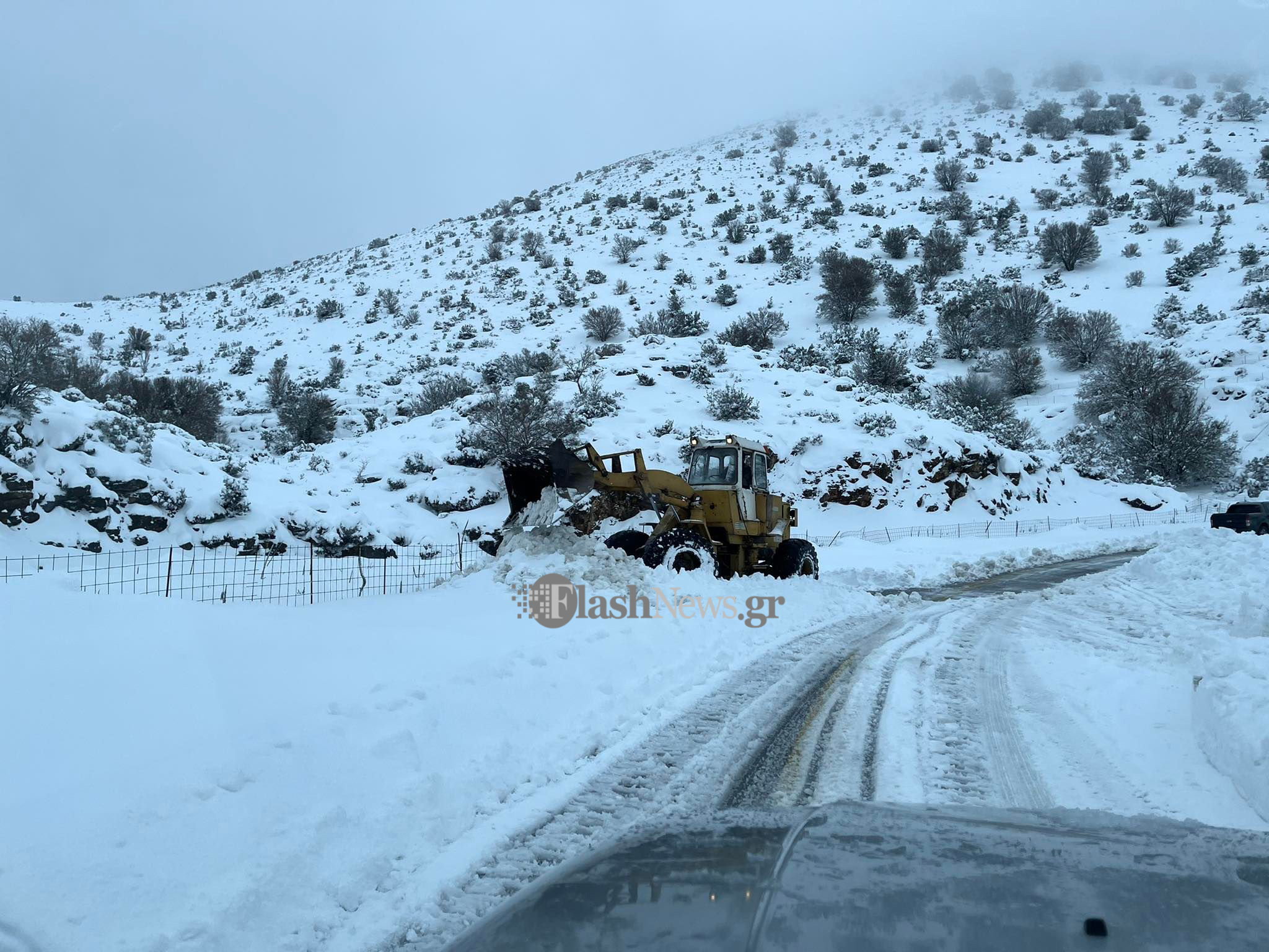 Αναγγελία για ζημιά από τη χιονοθύελλα στον Δήμο Πλατανιά