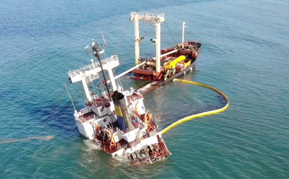 Κίσαμος: Επιχείρηση άντλησης καυσίμων από το ναυάγιο του “Manassa Rose M”  (βίντεο)
