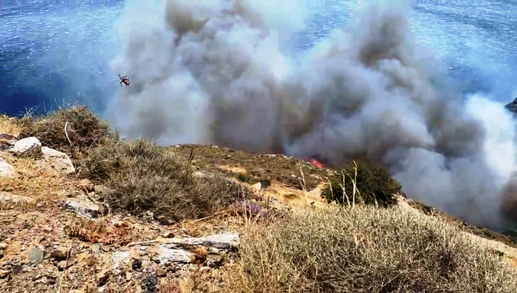 Ρέθυμνο: Σε ύφεση η πυρκαγιά στο Ροδάκινο  (φωτο-βιντεο)