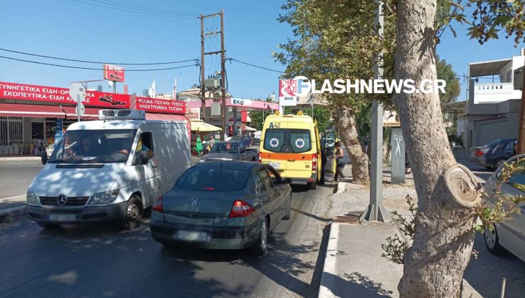 Χανιά: Τροχαίο ατύχημα – Συγκρούστηκε ΙΧ αυτοκίνητο με μηχανή (φωτο)