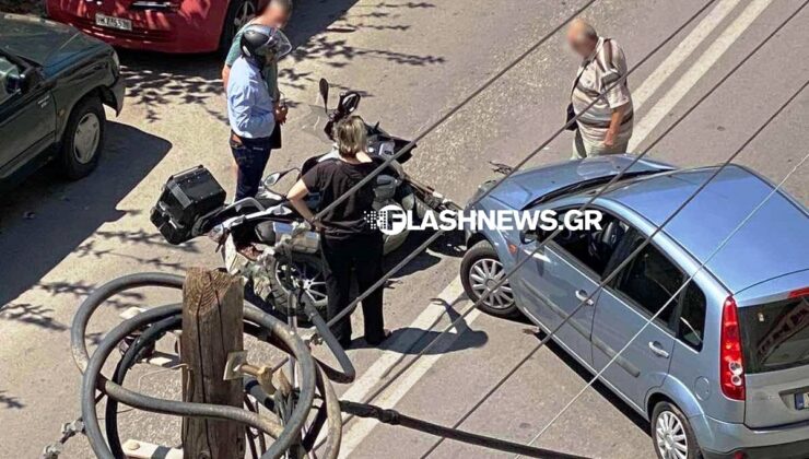 Τροχαίο ατύχημα είχε ο δήμαρχος Χανίων (φωτο)