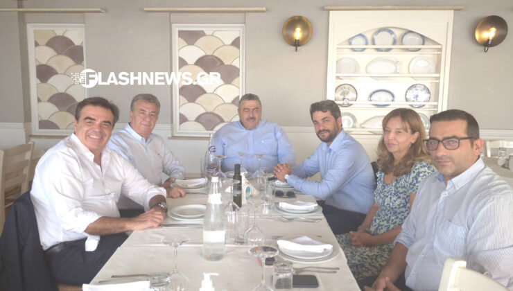 Γεύμα σε εστιατόριο στο παλιό λιμάνι Χανίων για τον αντιπρόεδρο της Ευρωπαϊκής Επιτροπής Μαργαρίτη Σχοινά