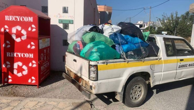 Ενισχύεται η ανακύκλωση στο Δήμο Φαιστού