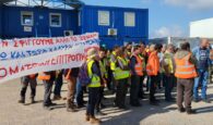 Μαζική συμμετοχή στην απεργία στο εργοτάξιο του νέου αεροδρομίου στο Καστέλι