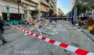 Αιγάλεω: Βομβαρδισμένο τοπίο μετά την έκρηξη σε κατάστημα με φιάλες υγραερίου