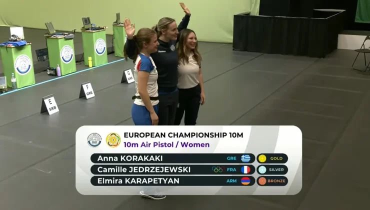 Η Άννα Κορακάκη αναδείχθηκε πρωταθλήτρια Ευρώπης στο αεροβόλο πιστόλι