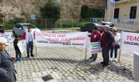 Hράκλειο: Παράσταση διαμαρτυρίας των σεισμόπληκτων του Αρκαλοχωρίου (φώτο)