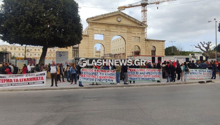 Χανιά: Και την Κυριακή στους δρόμους για την τραγωδία στα Τέμπη (φωτο)