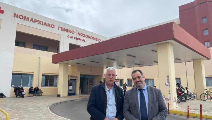 Το γενικό νοσοκομείο Χανίων επισκέφθηκε ο υποψήφιος βουλευτής Χανίων του ΠΑΣΟΚ ΚΙΝΑΛ Παντελής Πετσετάκης