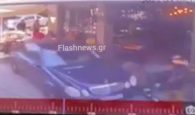 Βίντεο: Καρέ – καρέ η στιγμή που αυτοκίνητο πέφτει σε θαμώνες εστιατορίου στα Χανιά
