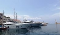 «Γέμισε» από υπερπολυτελή super yacht το Ενετικό λιμάνι των Χανίων (φωτο)