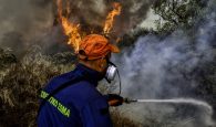 Πυρκαγιά σε δύσβατη περιοχή στο Ρέθυμνο – Επί ποδός η πυροσβεστική