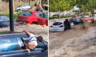 Σοκαριστικές πλημμύρες και ορμητικά νερά παρασέρνουν οχήματα και ανθρώπους (βιντεο)