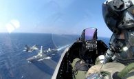 Συνεκπαίδευση αεροσκαφών της Πολεμικής Αεροπορίας με την SNMG2 στην Κρήτη (φωτο)