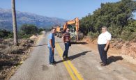 Ο Αντιπεριφερειάρχης Χανίων στα έργα αποκατάστασης ζημιών επαρχιακού οδικού δικτύου