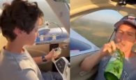 Συγκλονιστικό βίντεο: Ο πατέρας πίνει μπύρα και ο 11χρονος γιος πιλοτάρει αεροσκάφος λίγο πριν τη συντριβή του