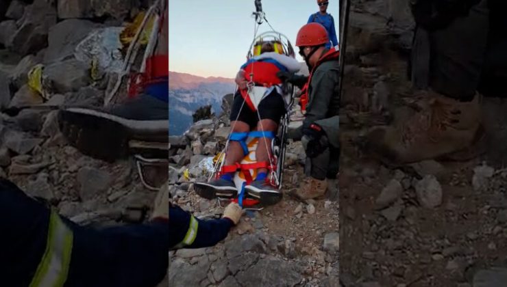 Χανιά: Η στιγμή της διάσωσης του 29χρονου πεζοπόρου στα Λευκά Όρη (βιντεο)