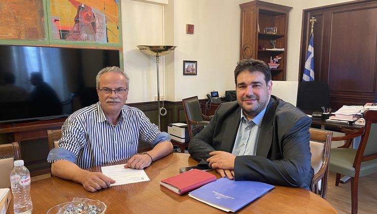 Συνάντηση του Δημάρχου Πλατανιά με τον Θεόδωρο Λιβάνιο για θέματα ΟΤΑ & ιδιαίτερα του Δήμου Πλατανιά