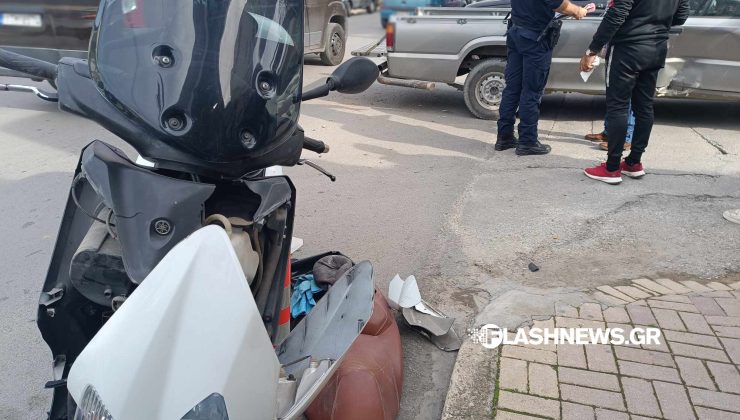 Χανιά: Τροχαίο ατύχημα με αγροτικό και μηχανή στη Γογονή – Στο νοσοκομείο ένας τραυματίας (φωτο)