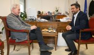 Συνάντηση του Δημάρχου Ηρακλείου Αλέξη Καλοκαιρινού με τον Δήμαρχο Χανίων Παναγιώτη Σημανδηράκη (βίντεο)