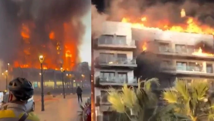 Μεγάλη φωτιά σε 14ώροφο συγκρότημα κατοικιών στη Βαλένθια (βίντεο)