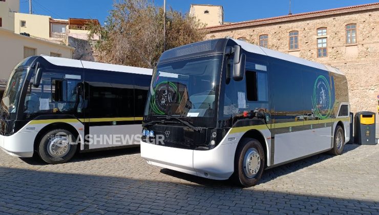 Χανιά: Στον δρόμο για πρώτη φορά δυο ηλεκτρικά λεωφορεία του δήμου Χανίων (φωτο – βίντεο)