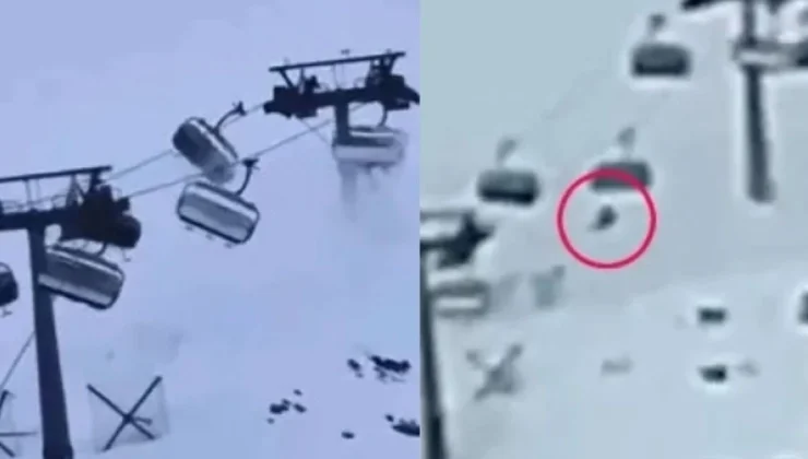 Σκηνές τρόμου σε χιονοδρομικό κέντρο: Σκιέρ έπεσε στο κενό εξαιτίας θυελλωδών ανέμων (βίντεο)
