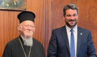 «Ιδιωτική» επίσκεψη του δημάρχου Χανίων στον Οικουμενικό Πατριάρχη (φωτο)