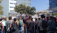 Διαμαρτυρία της Rosa Nera έξω από το Αστυνομικό Μέγαρο μετά την εκκένωση της κατάληψης της παλιάς Μεραρχίας