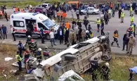 Τουρκία: Οκτώ νεκροί και έντεκα τραυματίες σε σύγκρουση μπετονιέρας με λεωφορείο